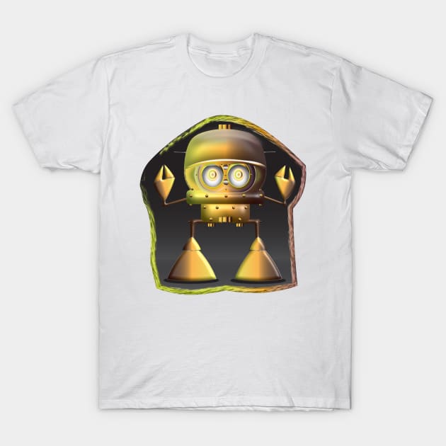 CS Cartoon Machines Robot V 1.2. T-Shirt by OmarHernandez